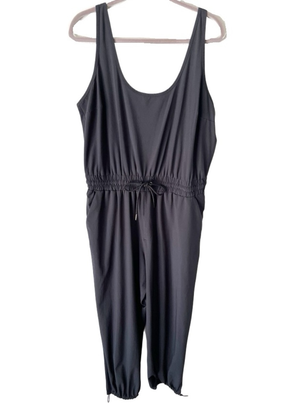 Abercrombie & Fitch Jumpsuit Women's XLp XL Petite Black Traveler Utility Lagom